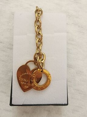Stainless Steel Gold Heart Bracelet